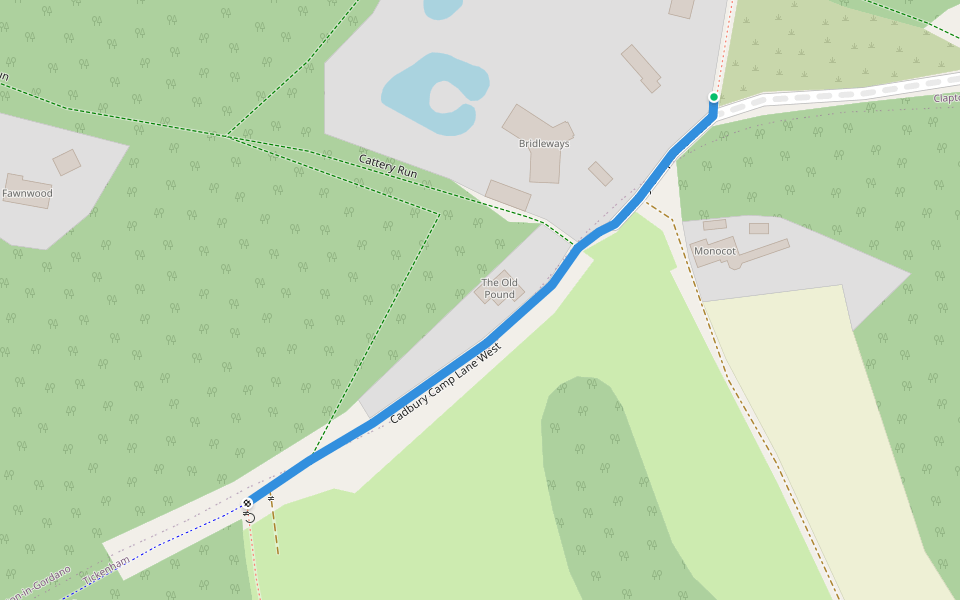Gordano Round walking route map in Clapton-in-Gordano