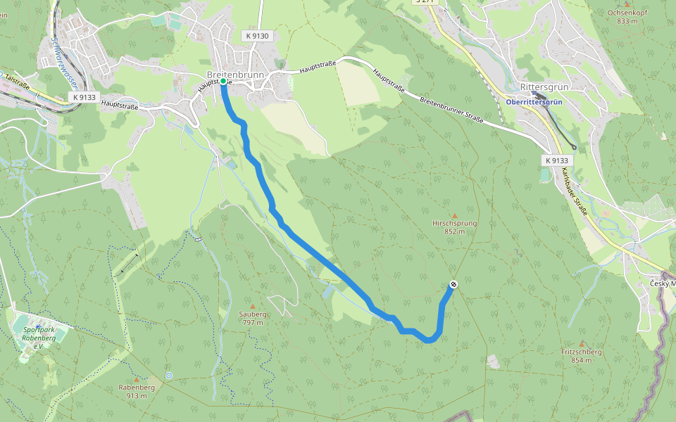 Ww Breitenbrunn - Klughaus - Anschluß Richtung Halbmeile