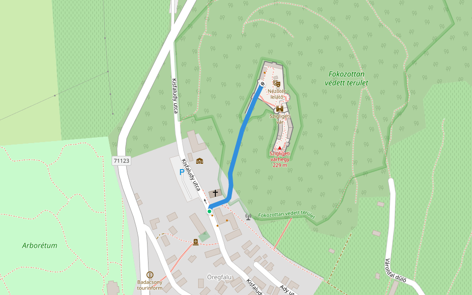 S▙ (Szigliget, váralja – Szigliget, várrom)