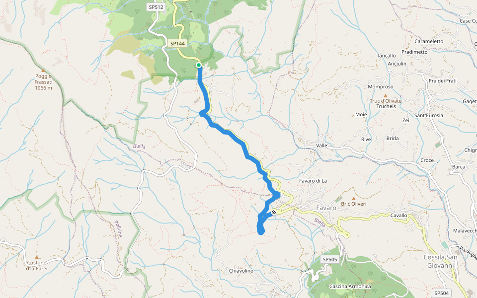 Vecchia tramvia Biella-Oropa