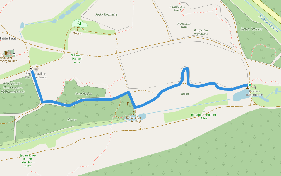 Themenpfad: Mittel- und Ostasien walking route map in Kranzberg