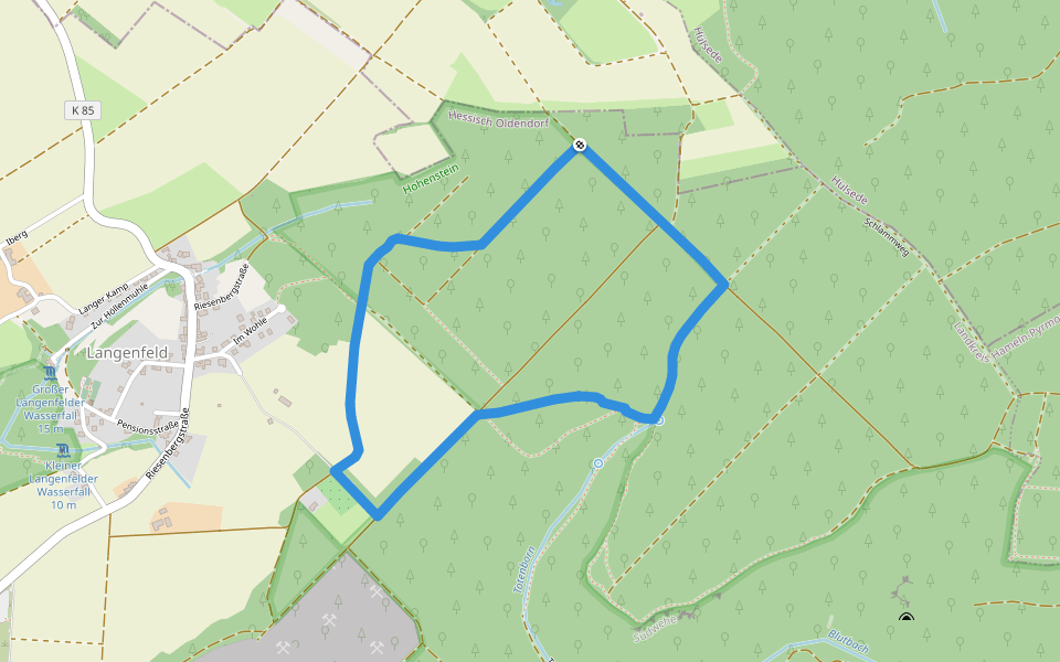 HO6 - Blutbach-Route walking route map in Hessisch Oldendorf