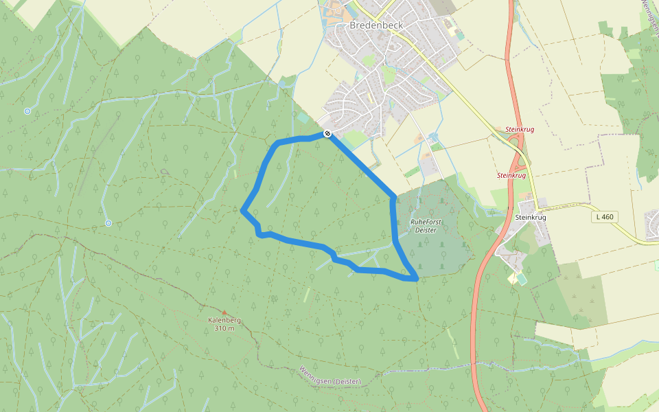 W4 Rundwanderweg Wennigsen 4 walking route map in Wennigsen (Deister)