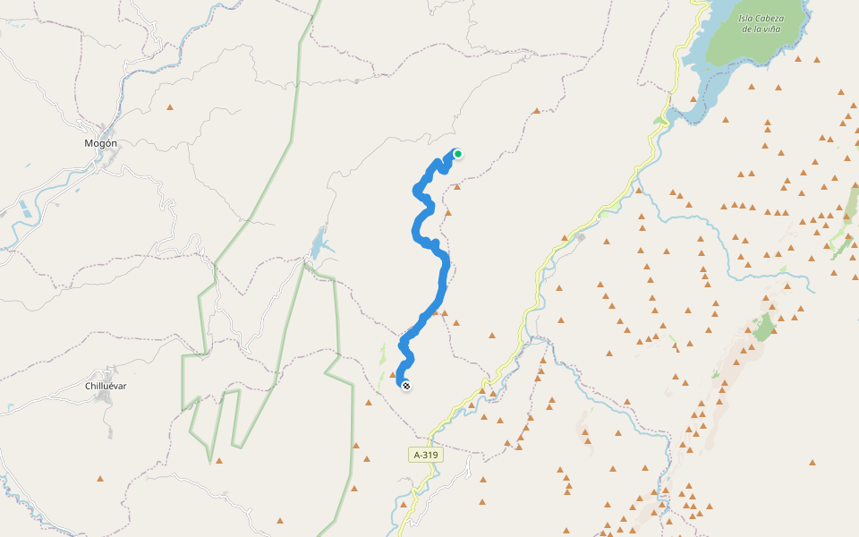 GR 247 (09/21) walking route map in Villacarrillo