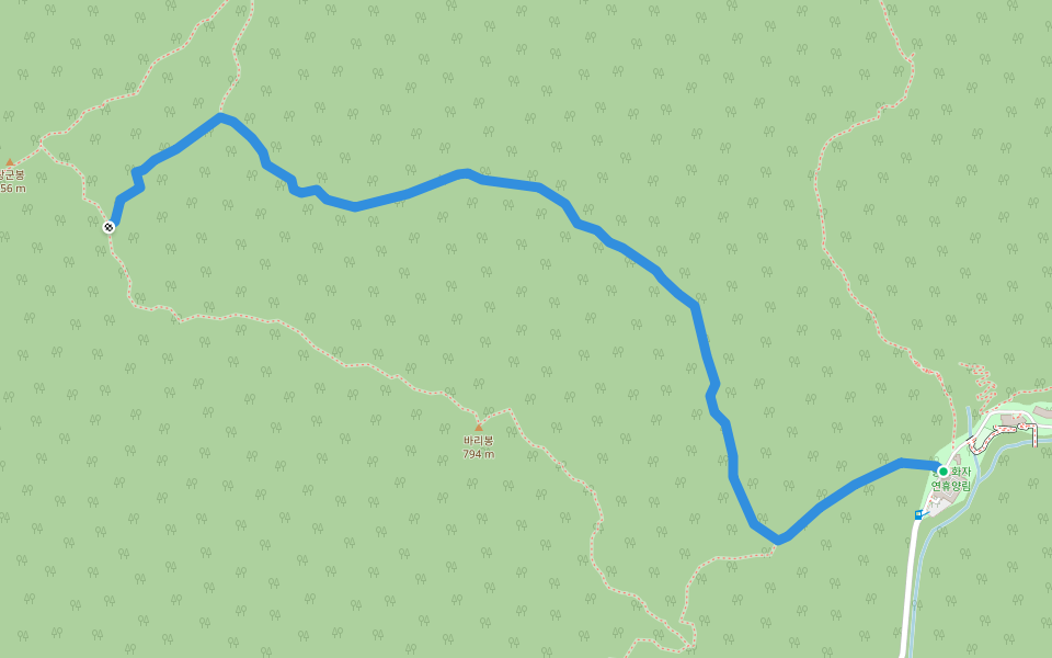 거창항노화힐링랜드 주차장 - 장군봉 (Gogyeon Temple Car Park - Jangunbong)