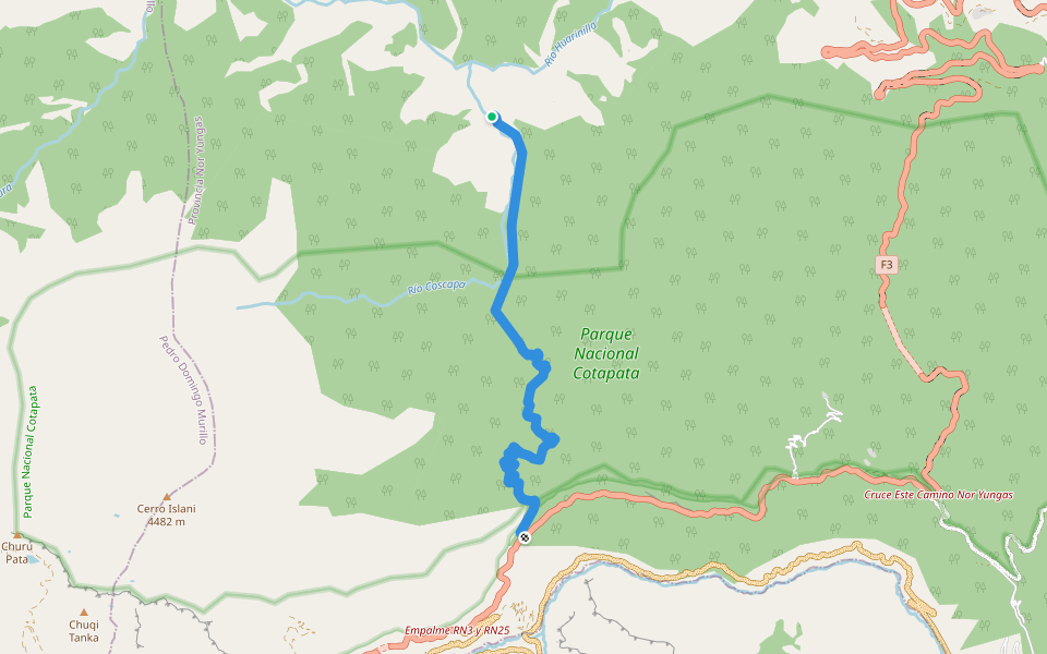 Sillutinkara walking route map in Bella Vista