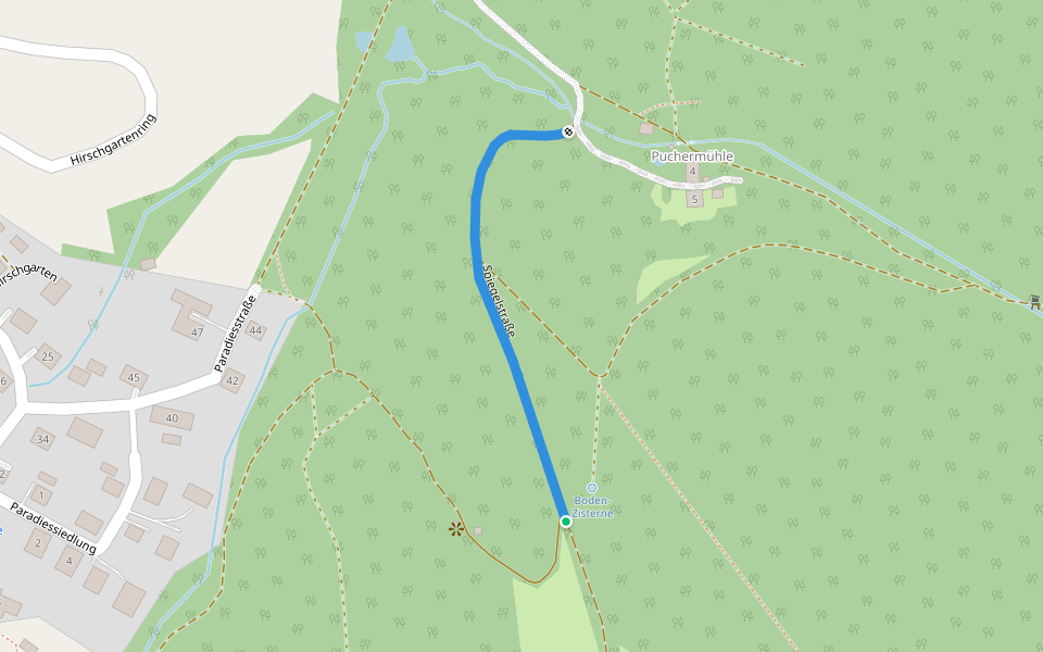 13 Schwarz-Gelb walking route map in Frauenau