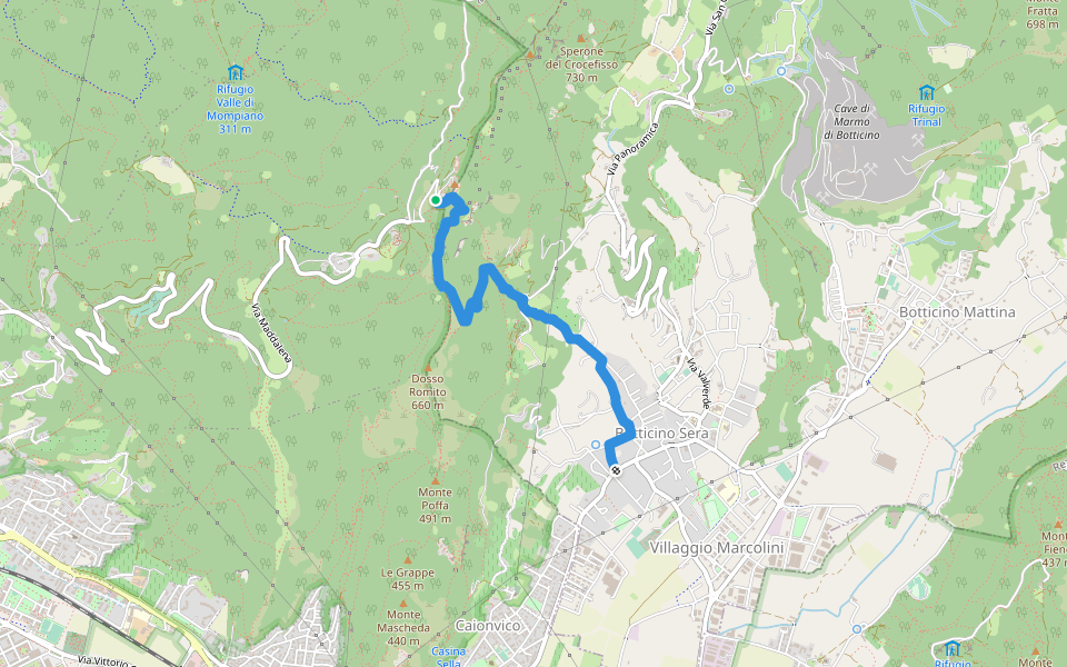 Monte Maddalena da Botticino Sera