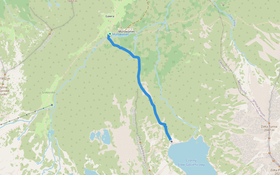 Pod Murowańcem - Czarny Staw Gąsienicowy