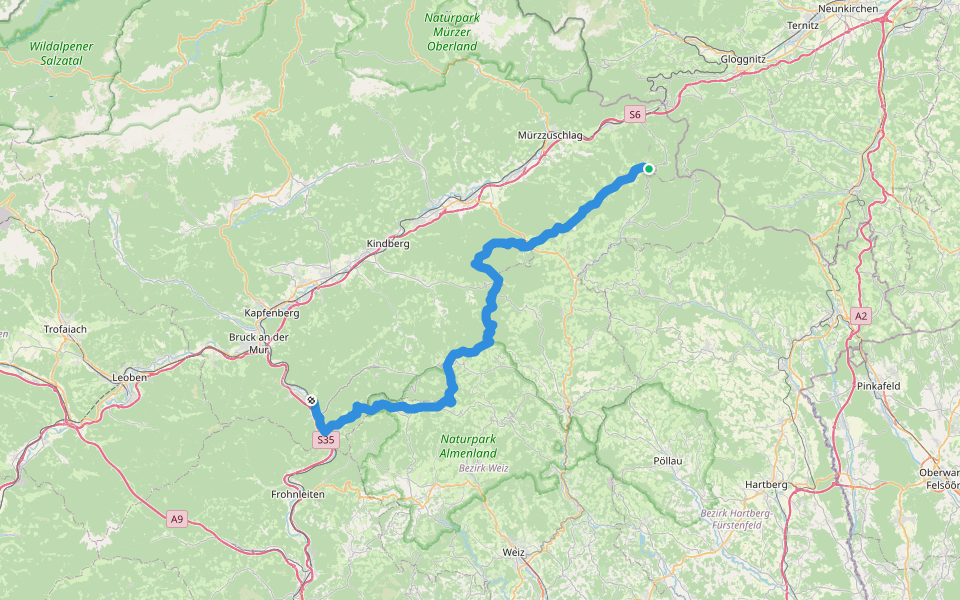 Wanderweg 702 walking route map in Rettenegg