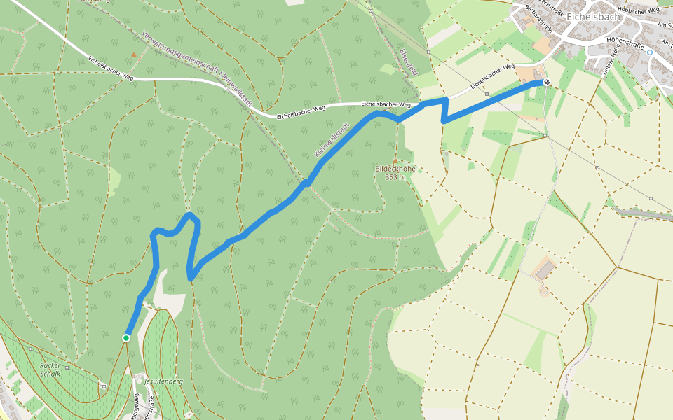 Ortswanderweg Elsenfeld 2 walking route map in Elsenfeld