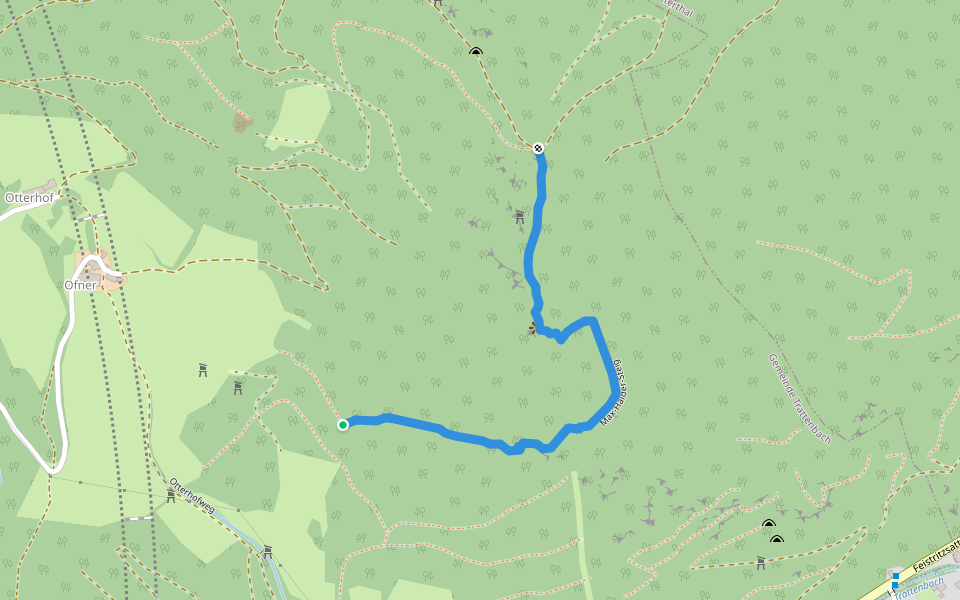 Max-Haider-Steig walking route map in Trattenbach
