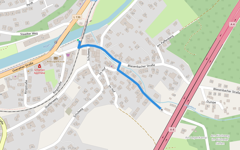Loope Rundweg A6 walking route map in Engelskirchen