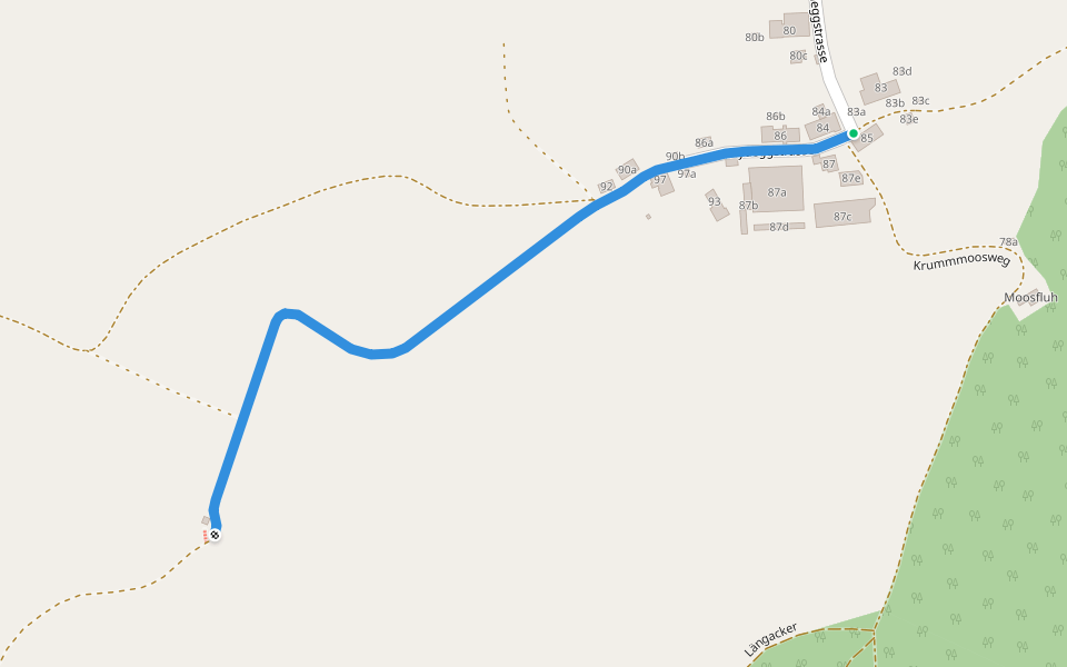 Nidegg - Nidegghöchi walking route map in Schwarzenburg