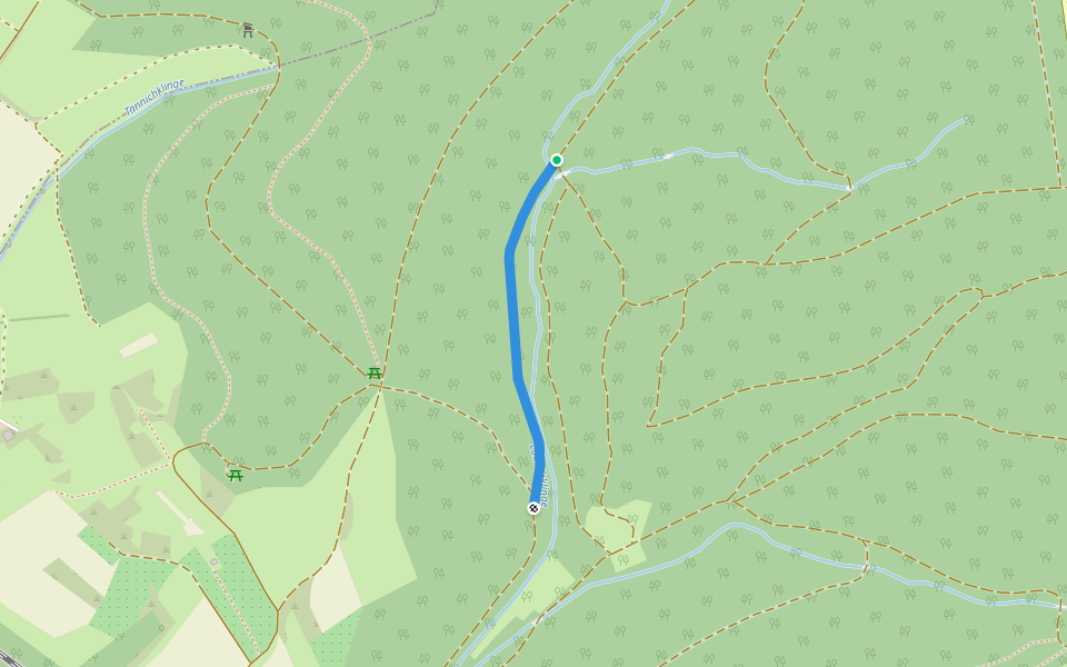 Verbindungsweg Schifferdecker walking route map in Mosbach