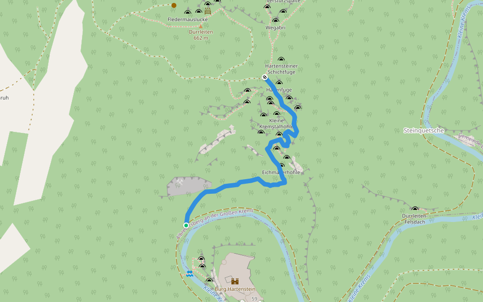 alter Vettersteig walking route map in Nöhagen