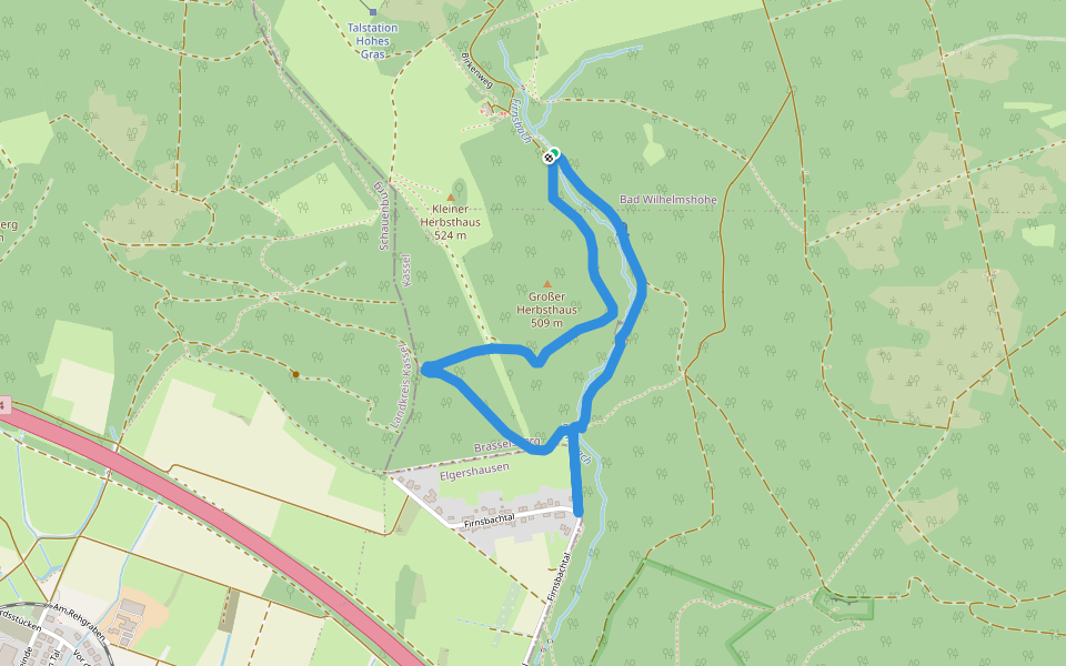 Schauenburg, Rundweg 57 Wanderweg Kassel, Hessen Pacer