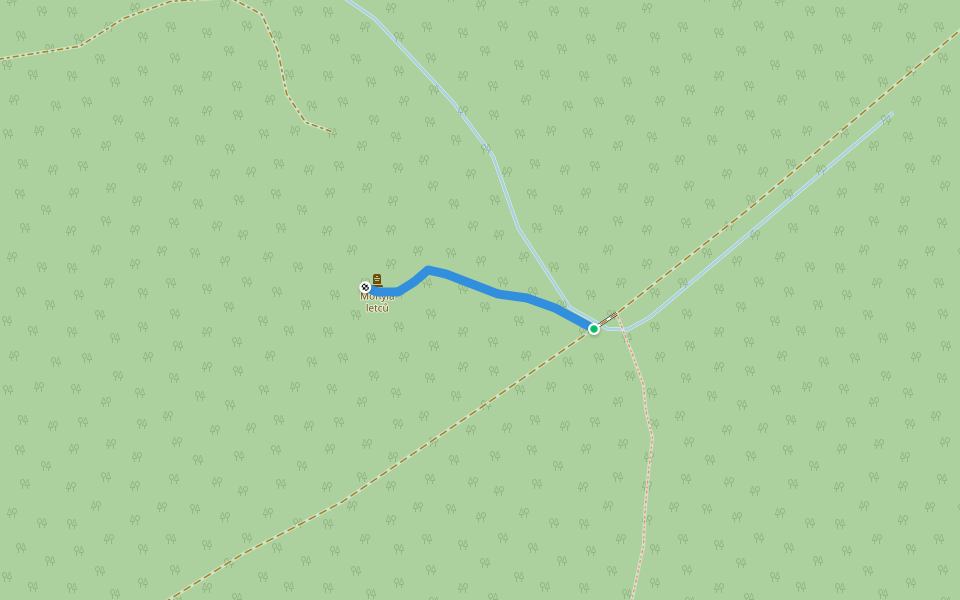 [Č] Mohyla letců walking route map in Světlá pod Ještědem