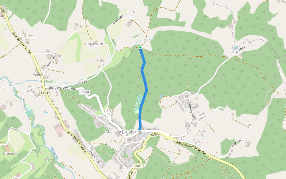 311 walking route map in Maria Schmolln