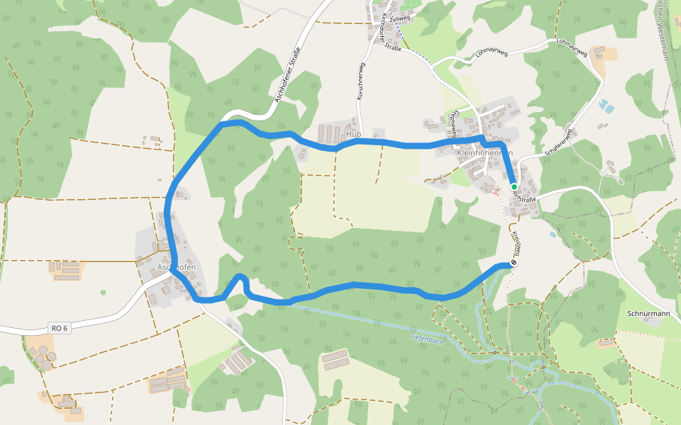 Rundweg Aschhofen walking route map in Feldkirchen-Westerham