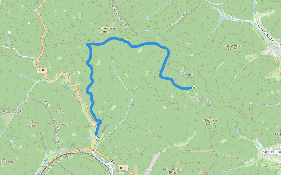 Rundwanderweg Rinnthal: Römerweg walking route map in Rinnthal