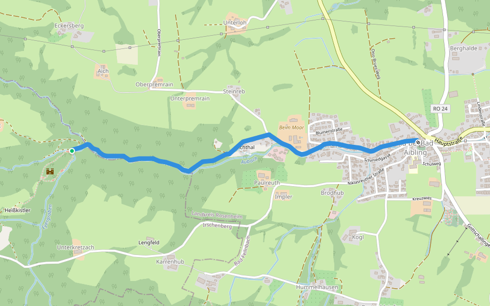 Rundweg 17 - Bad Feilnbach walking route map in Irschenberg