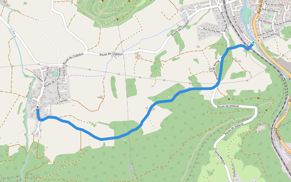 fixme - fixme walking route map in Courrendlin