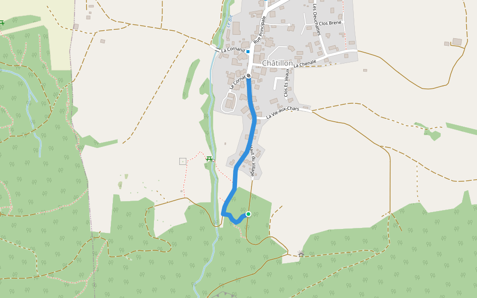 fixme - fixme walking route map in Châtillon