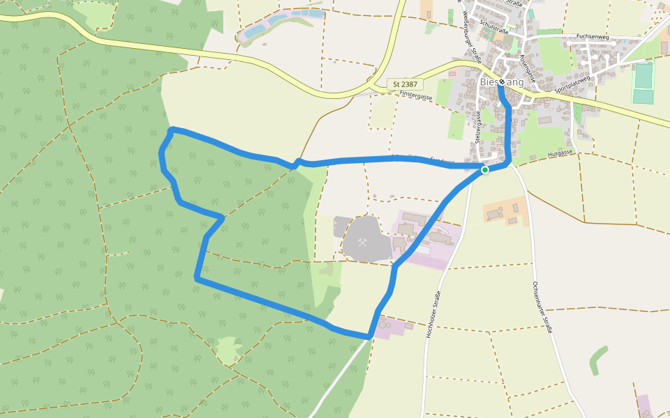 Ortswanderweg Pappenheim 15 walking route map in Pappenheim