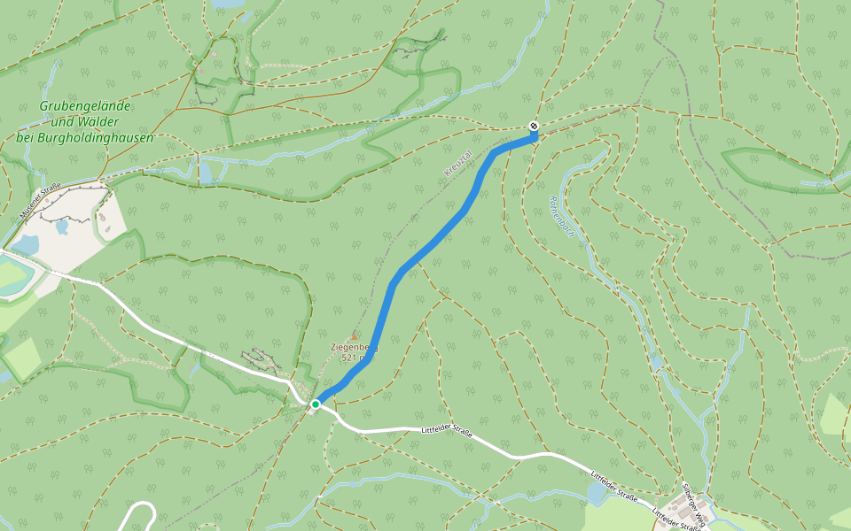 Winkel Altenberg - Auf dem Stoß walking route map in Kreuztal