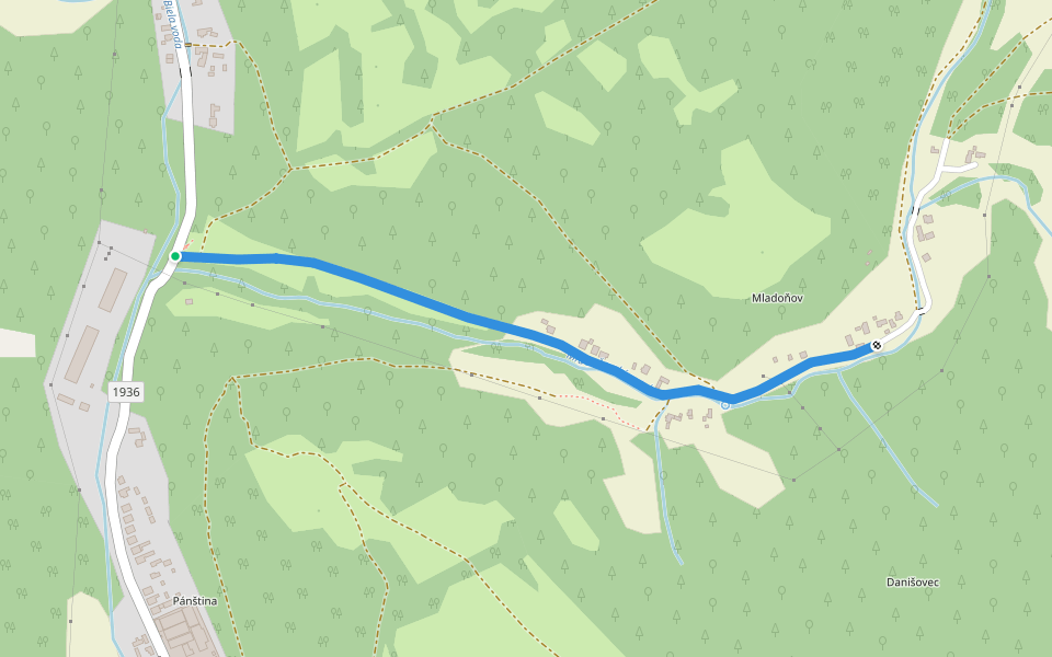 Náučný chodník osady Mladoňov walking route map in Lazy pod Makytou