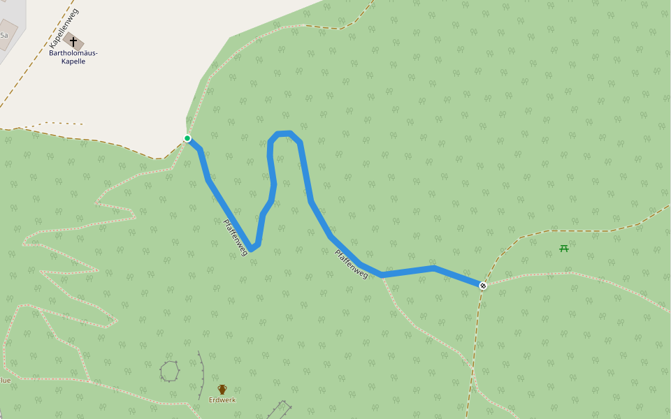 Bartholomäus-Kapelle - fixme walking route map in Burgdorf