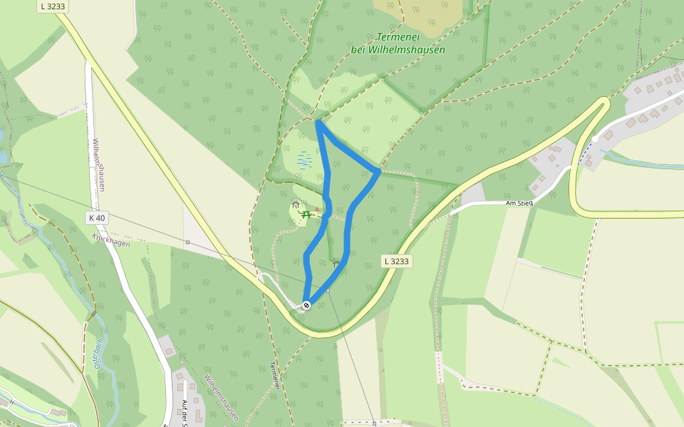 Fuldatal-Knickhagen, Rundweg 0 walking route map in Fuldatal