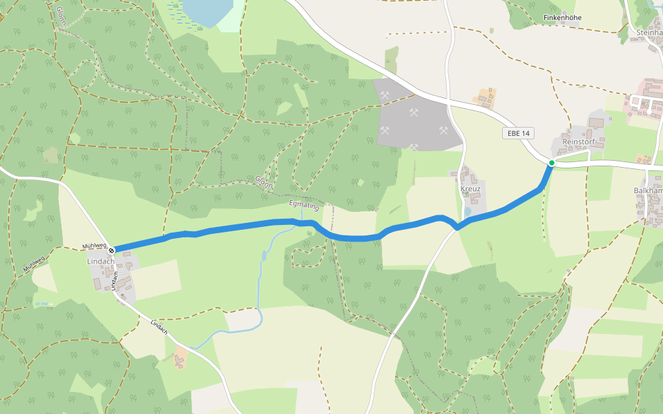 Lena Christ Wanderweg walking route map in Glonn