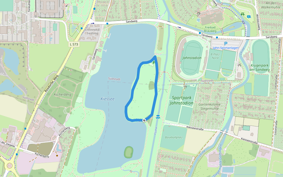 Kiessee-Teilkurs 4a (0.8 km)