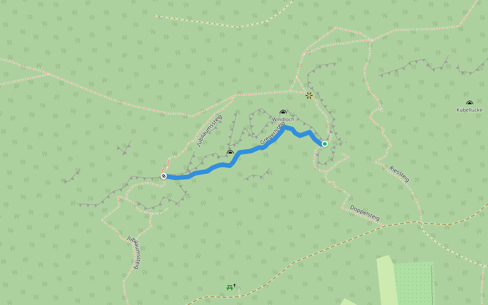 Gregerlsteig walking route map in Ternitz