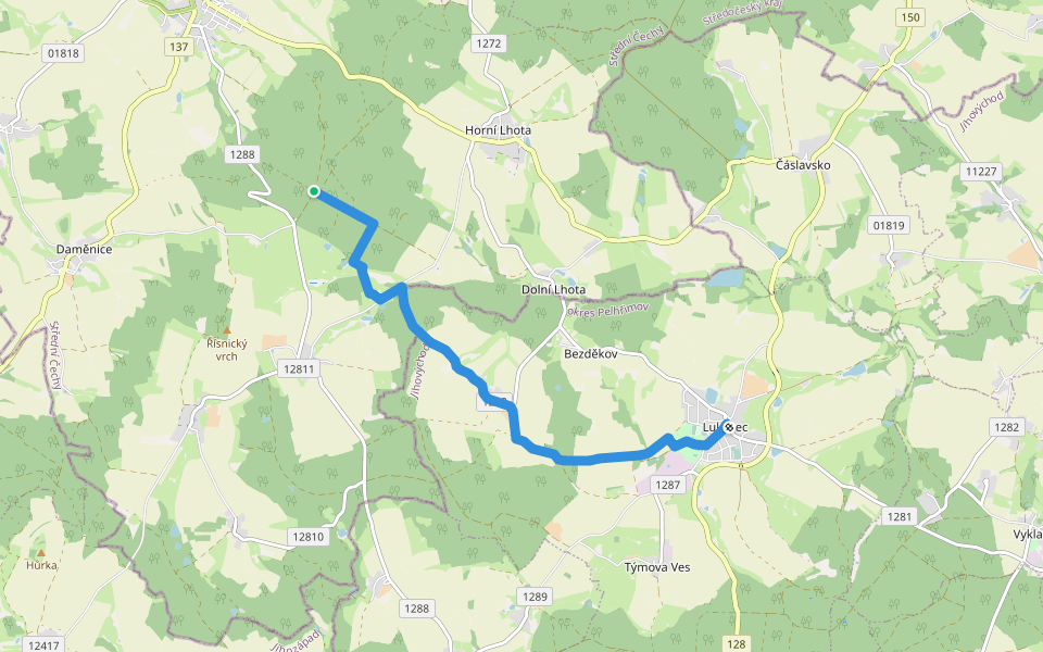 [Z] Holý vrch - Lukavec walking route map in Načeradec