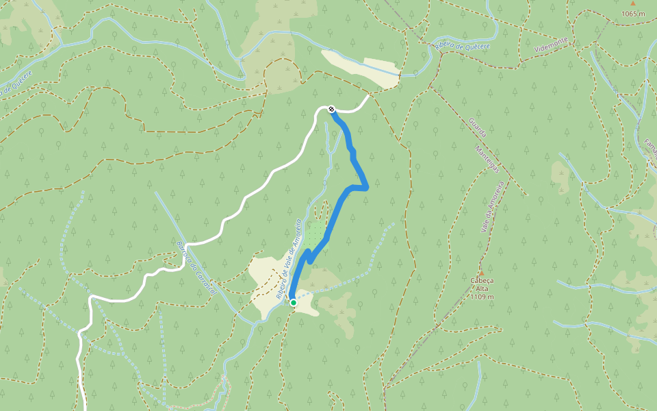 Rota de Vale de Amoreira - Derivação walking route map in Vale de Amoreira