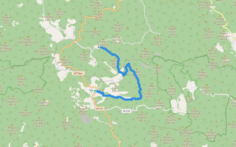 Faramvia walking route map in Torniella