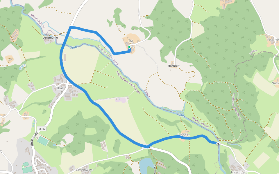 Wanderweg 3 - Fremdenverkehrsverein Brückmühl walking route map in Baiern