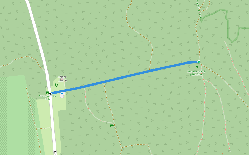 S+ walking route map in Balatongyörök