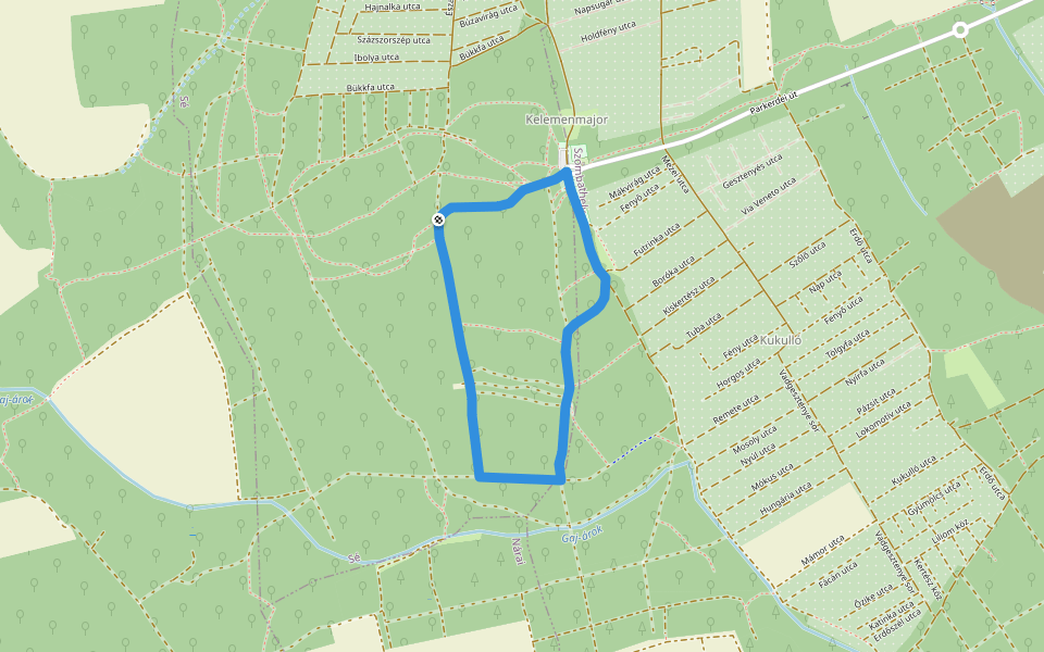 ZT, Cinege tanösvény walking route map in Sé