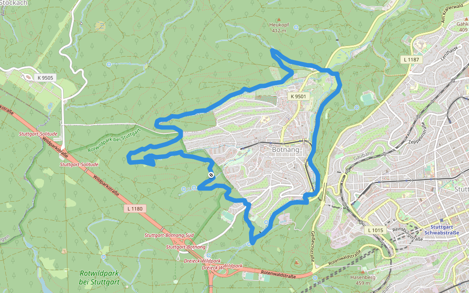 Botnanger Kuckucksweg Hiking Trail - Stuttgart, Baden-Württemberg | Pacer