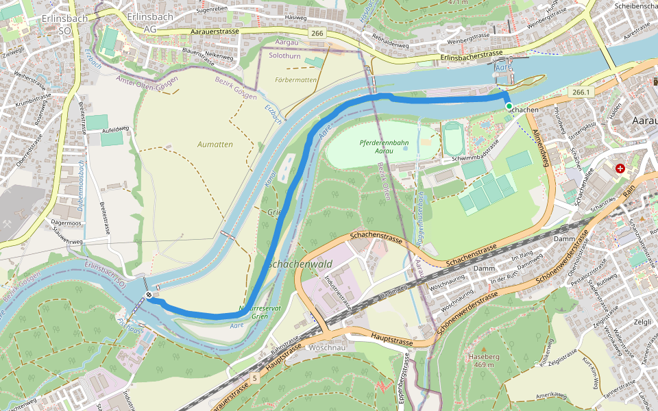 Süffelsteg - Erlinsbach Stauwehr