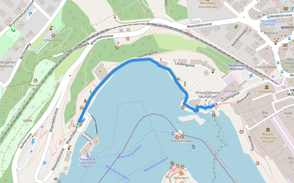 Rhine Falls Map