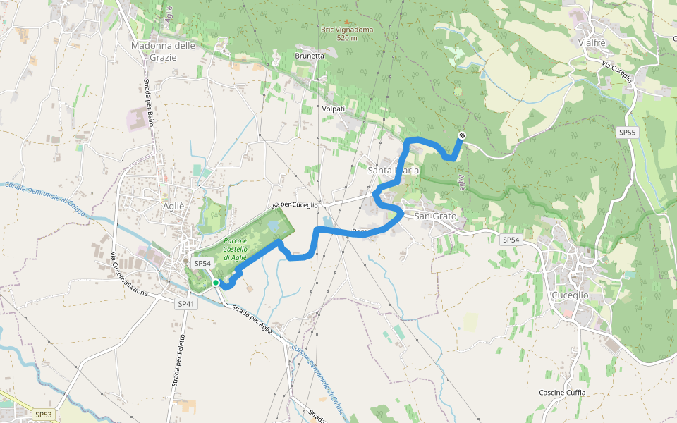 Alta Via dell’Anfiteatro Morenico di Ivrea - Itinerario di Collegamento di Agliè