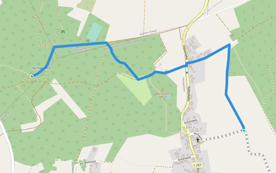 Landfrauen-Route walking route map in Busenhausen