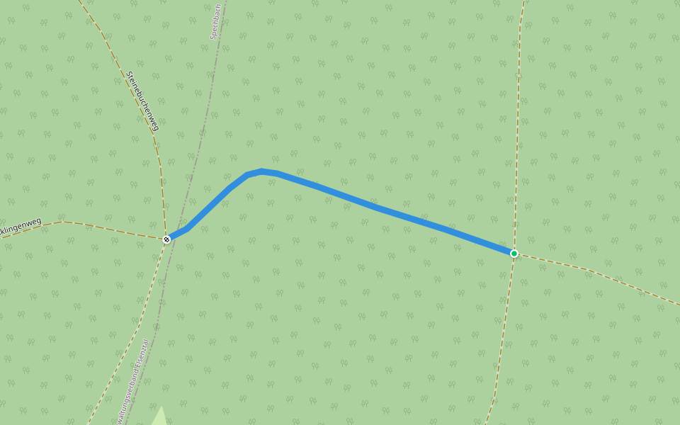 Verbindungsweg walking route map in Epfenbach
