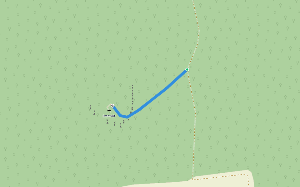 K● walking route map in Zalalövő
