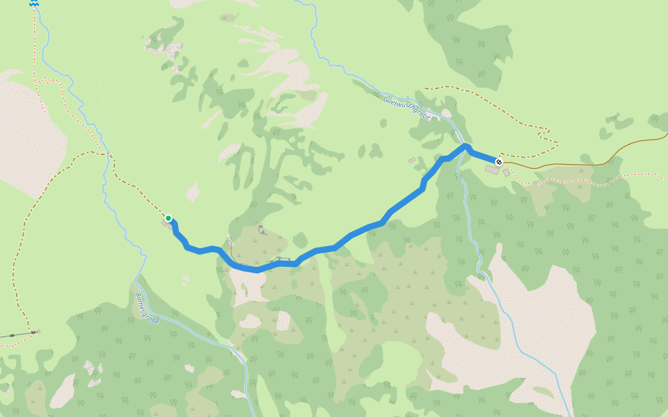 Alpigen - Schwadrei walking route map in Oberwil im Simmental